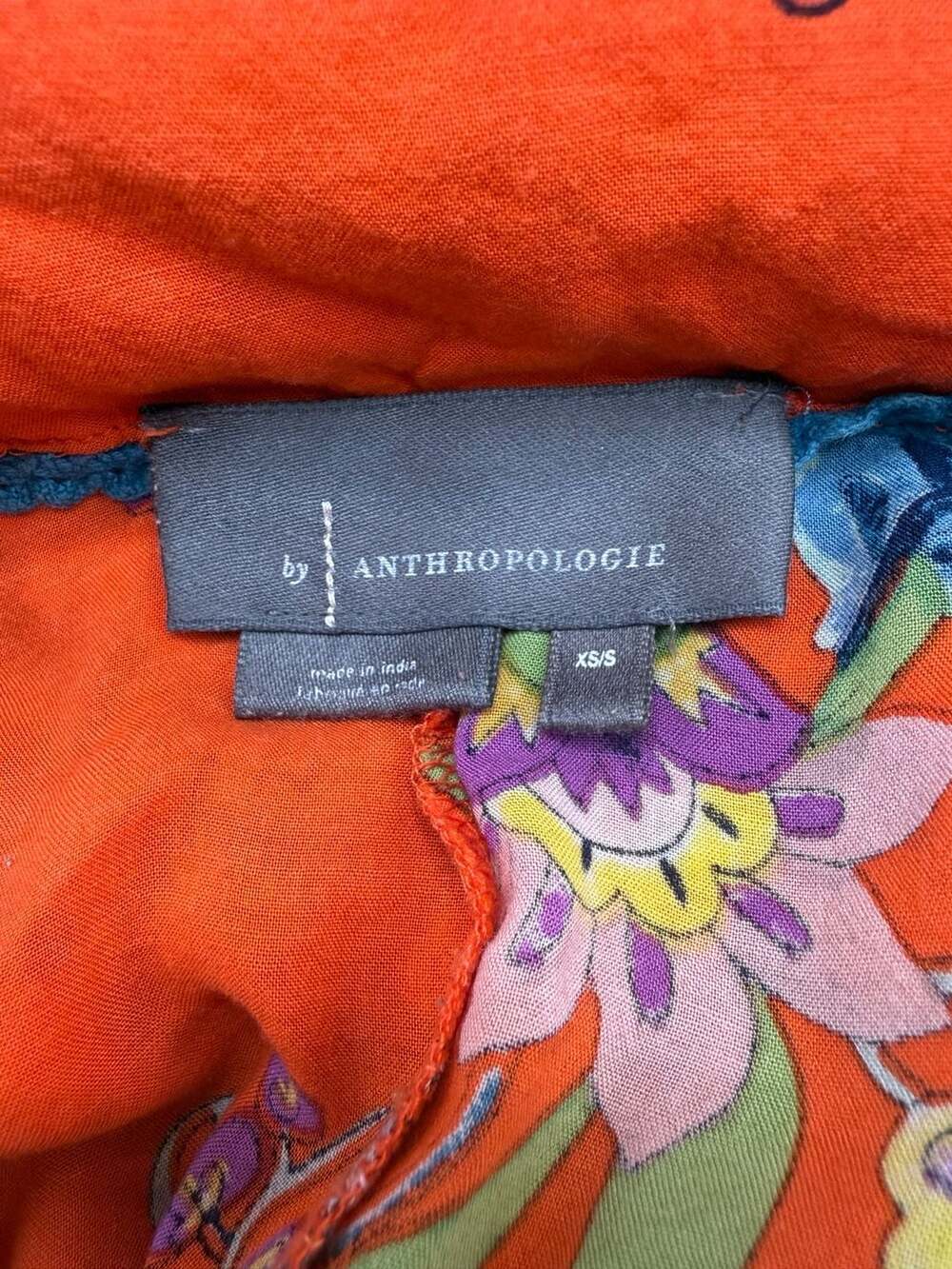 Anthropologie Floral Print Kimono Robe Size XS/S